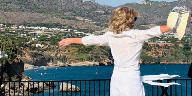 Kobieta, wolność, widok